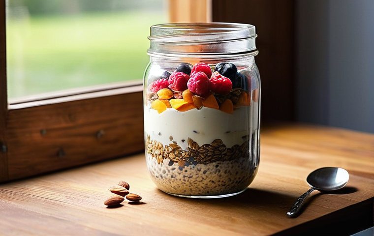 에너지 증가를 위한 저칼로리 간식 - **Vibrant Yogurt and Fruit Bowl:** A close-up, brightly lit photograph of a colorful bowl of Greek y...