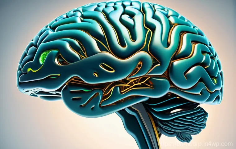 정신적 에너지를 높이는 효소 식단 - **Prompt:** A dynamic and abstract visual representation of the human brain, glowing with an interna...